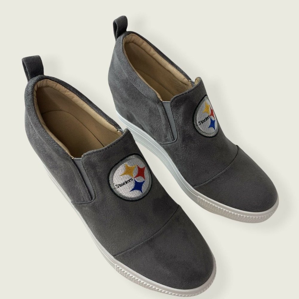Pittsburgh Steelers NFL Women's Size 8 Wedges Fashion Sneakers